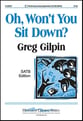 Oh, Won't You Sit Down? SATB choral sheet music cover